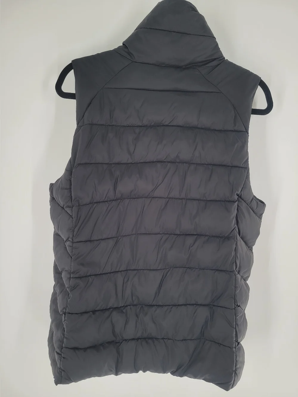 Nicole Miller Asymmetrical Zip puffer vest Size L